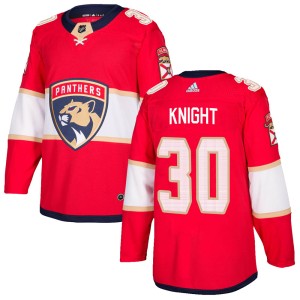 Spencer Knight Men's Adidas Florida Panthers Authentic Red Home Jersey