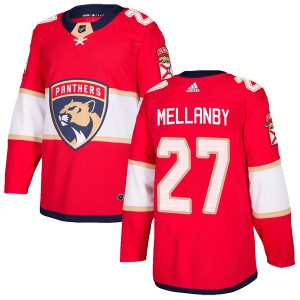 Scott Mellanby Men's Adidas Florida Panthers Authentic Red Home Jersey