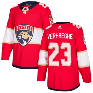 Carter Verhaeghe Men's Adidas Florida Panthers Authentic Red Home Jersey