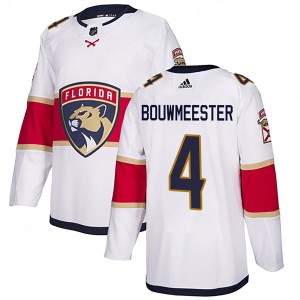 Jay Bouwmeester Men's Adidas Florida Panthers Authentic White Away Jersey
