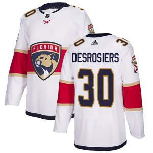 Philippe Desrosiers Men's Adidas Florida Panthers Authentic White ized Away Jersey