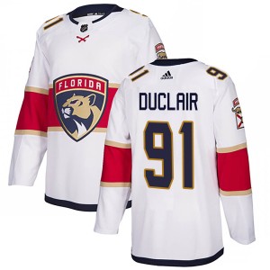 Anthony Duclair Men's Adidas Florida Panthers Authentic White Away Jersey