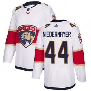 Rob Niedermayer Men's Adidas Florida Panthers Authentic White Away Jersey