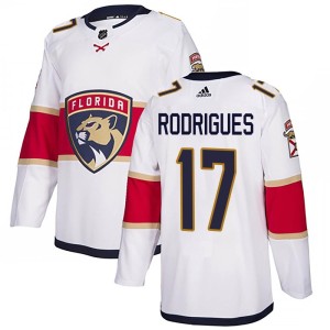 Evan Rodrigues Men's Adidas Florida Panthers Authentic White Away Jersey