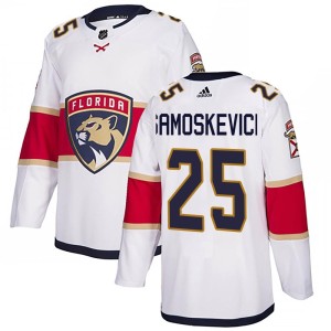 Mackie Samoskevich Men's Adidas Florida Panthers Authentic White Away Jersey