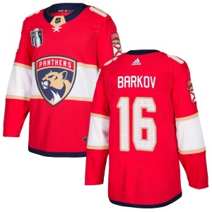 Aleksander Barkov Men's Adidas Florida Panthers Authentic Red Home 2023 Stanley Cup Final Jersey