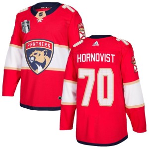 Patric Hornqvist Men's Adidas Florida Panthers Authentic Red Home 2023 Stanley Cup Final Jersey