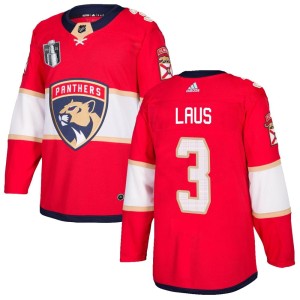 Paul Laus Men's Adidas Florida Panthers Authentic Red Home 2023 Stanley Cup Final Jersey