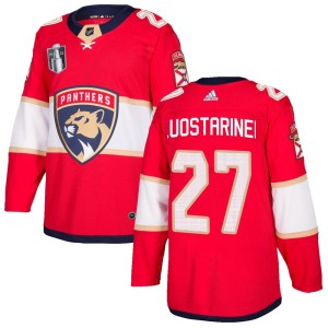 Eetu Luostarinen Men's Adidas Florida Panthers Authentic Red Home 2023 Stanley Cup Final Jersey