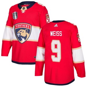 Stephen Weiss Men's Adidas Florida Panthers Authentic Red Home 2023 Stanley Cup Final Jersey
