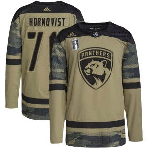 Patric Hornqvist Men's Adidas Florida Panthers Authentic Camo Military Appreciation Practice 2023 Stanley Cup Final Jersey
