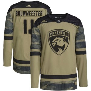 Jay Bouwmeester Men's Adidas Florida Panthers Authentic Camo Military Appreciation Practice Jersey