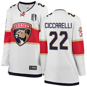 Dino Ciccarelli Women's Fanatics Branded Florida Panthers Breakaway White Away 2023 Stanley Cup Final Jersey