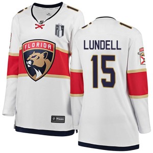 Anton Lundell Women's Fanatics Branded Florida Panthers Breakaway White Away 2023 Stanley Cup Final Jersey