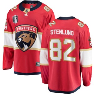 Kevin Stenlund Youth Fanatics Branded Florida Panthers Breakaway Red Home 2023 Stanley Cup Final Jersey