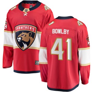 Henry Bowlby Men's Fanatics Branded Florida Panthers Breakaway Red Home Jersey