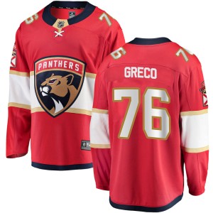 Anthony Greco Men's Fanatics Branded Florida Panthers Breakaway Red Home Jersey