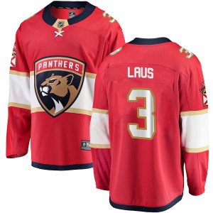 Paul Laus Men's Fanatics Branded Florida Panthers Breakaway Red Home Jersey