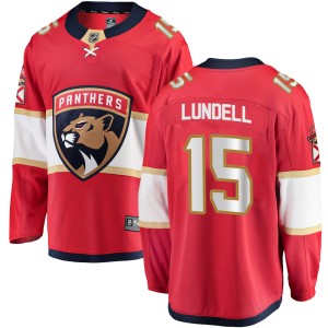 Anton Lundell Men's Fanatics Branded Florida Panthers Breakaway Red Home Jersey
