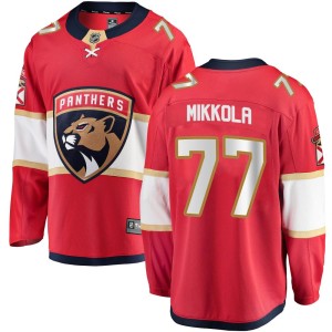 Niko Mikkola Men's Fanatics Branded Florida Panthers Breakaway Red Home Jersey