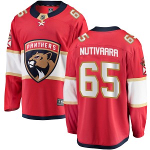 Markus Nutivaara Men's Fanatics Branded Florida Panthers Breakaway Red Home Jersey
