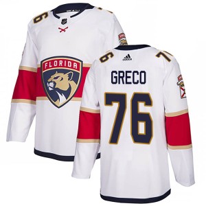 Anthony Greco Youth Adidas Florida Panthers Authentic White Away Jersey