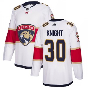 Spencer Knight Youth Adidas Florida Panthers Authentic White Away Jersey