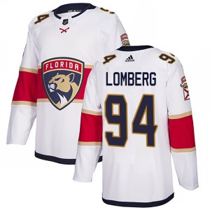 Ryan Lomberg Youth Adidas Florida Panthers Authentic White Away Jersey