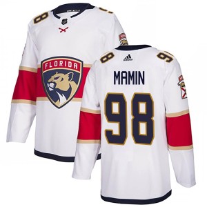 Maxim Mamin Youth Adidas Florida Panthers Authentic White Away Jersey