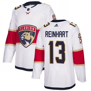 Sam Reinhart Youth Adidas Florida Panthers Authentic White Away Jersey
