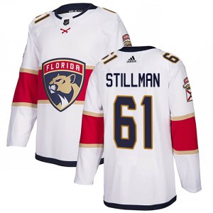 Riley Stillman Youth Adidas Florida Panthers Authentic White Away Jersey