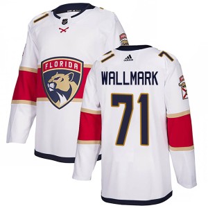 Lucas Wallmark Youth Adidas Florida Panthers Authentic White Away Jersey