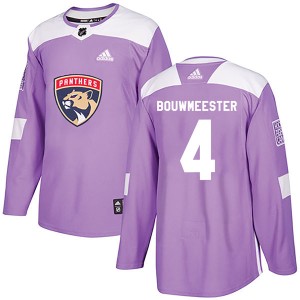 Jay Bouwmeester Men's Adidas Florida Panthers Authentic Purple Fights Cancer Practice Jersey