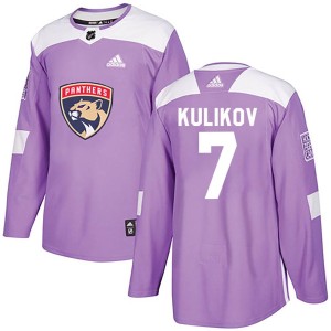 Dmitry Kulikov Men's Adidas Florida Panthers Authentic Purple Fights Cancer Practice Jersey
