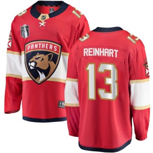 Sam Reinhart Men's Fanatics Branded Florida Panthers Breakaway Red Home 2023 Stanley Cup Final Jersey