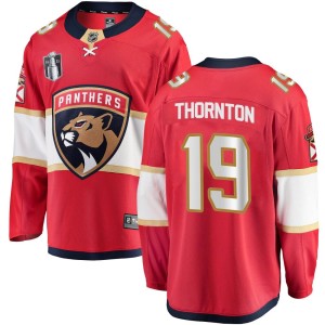 Joe Thornton Men's Fanatics Branded Florida Panthers Breakaway Red Home 2023 Stanley Cup Final Jersey