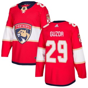 Mack Guzda Youth Adidas Florida Panthers Authentic Red Home Jersey