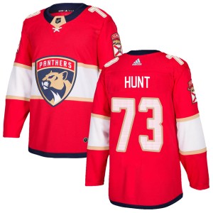 Dryden Hunt Youth Adidas Florida Panthers Authentic Red ized Home Jersey