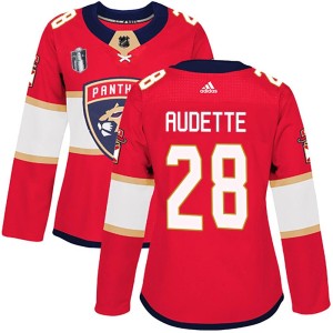 Donald Audette Women's Adidas Florida Panthers Authentic Red Home 2023 Stanley Cup Final Jersey