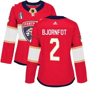 Tobias Bjornfot Women's Adidas Florida Panthers Authentic Red Home 2023 Stanley Cup Final Jersey