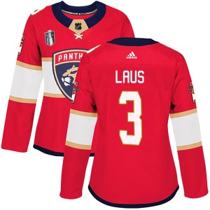 Paul Laus Women's Adidas Florida Panthers Authentic Red Home 2023 Stanley Cup Final Jersey