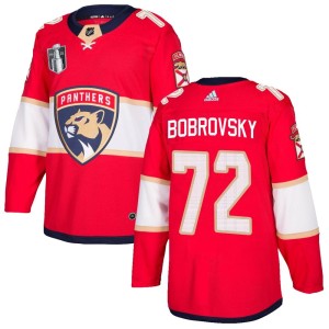 Sergei Bobrovsky Youth Adidas Florida Panthers Authentic Red Home 2023 Stanley Cup Final Jersey