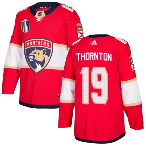 Joe Thornton Youth Adidas Florida Panthers Authentic Red Home 2023 Stanley Cup Final Jersey