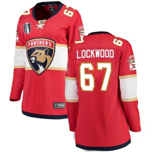 William Lockwood Women's Fanatics Branded Florida Panthers Breakaway Red Home 2023 Stanley Cup Final Jersey