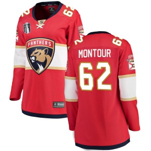 Brandon Montour Women's Fanatics Branded Florida Panthers Breakaway Red Home 2023 Stanley Cup Final Jersey
