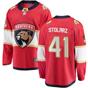 Anthony Stolarz Youth Fanatics Branded Florida Panthers Breakaway Red Home Jersey