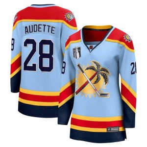 Donald Audette Women's Fanatics Branded Florida Panthers Breakaway Light Blue Special Edition 2.0 2023 Stanley Cup Final Jersey