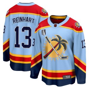 Sam Reinhart Men's Fanatics Branded Florida Panthers Breakaway Light Blue Special Edition 2.0 2023 Stanley Cup Final Jersey