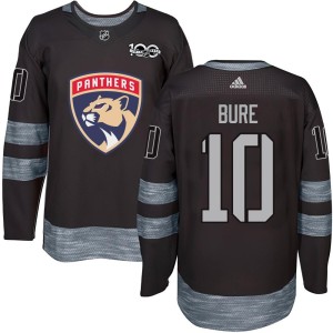 Pavel Bure Men's Florida Panthers Authentic Black 1917-2017 100th Anniversary Jersey