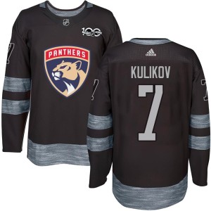 Dmitry Kulikov Men's Florida Panthers Authentic Black 1917-2017 100th Anniversary Jersey